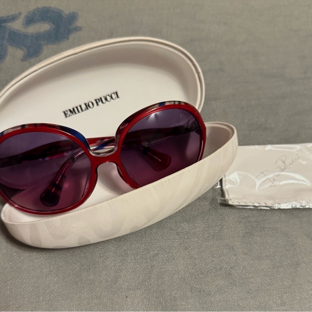 Emilio Pucci Red Fashion Sunglasses